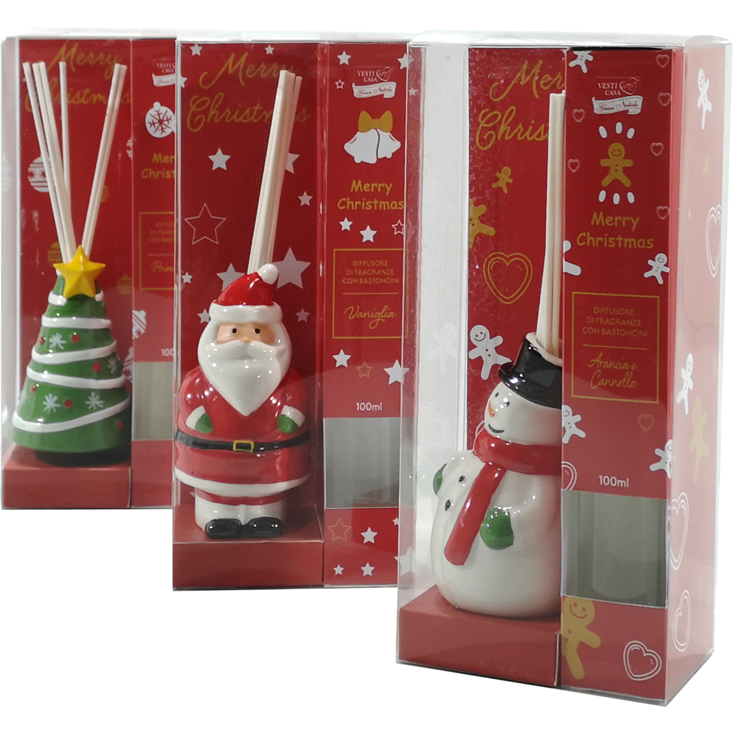 VESTIAMO CASA GRAN NATALE - Diffusore di fragranza con personaggi natalizi